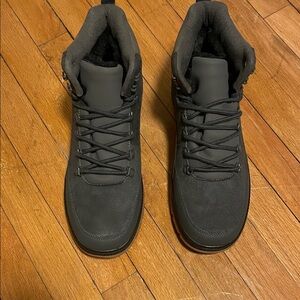 Men's Charcoal Lace-Up Boots
